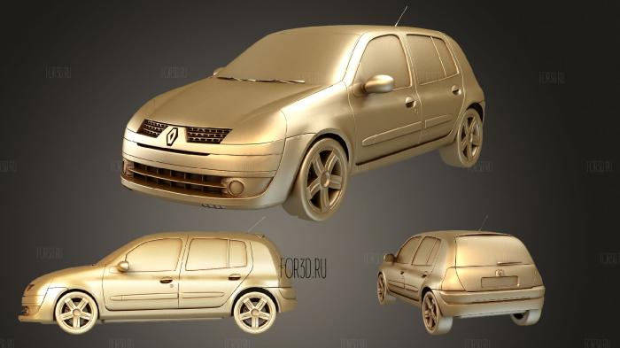 Renault CLIO 2004 stl model for CNC